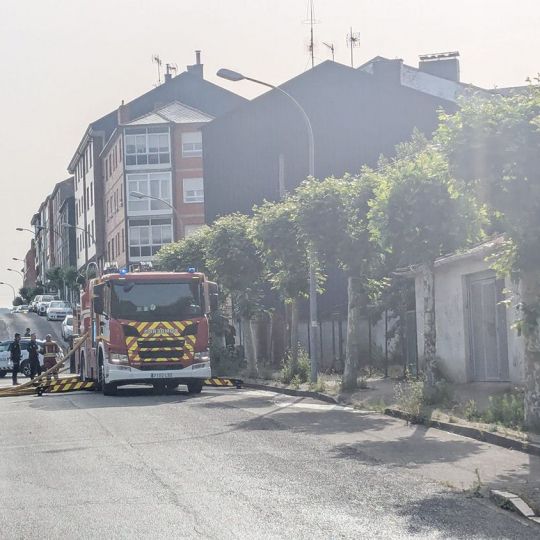 Casa afectada por el incendio Casa afectada por el incendio
