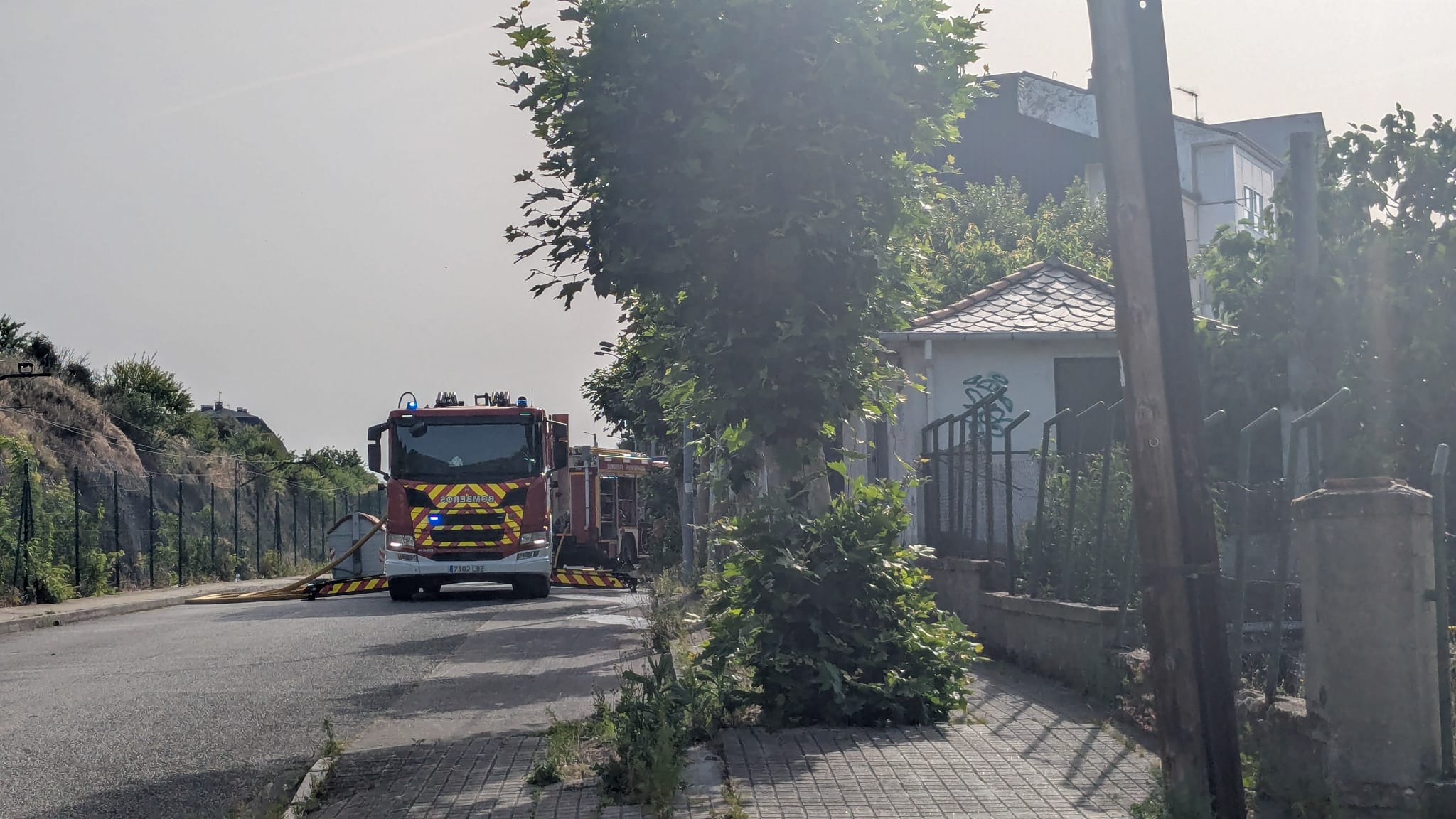Incendio en una vivienda en Ponferrada Incendio en una vivienda en Ponferrada
