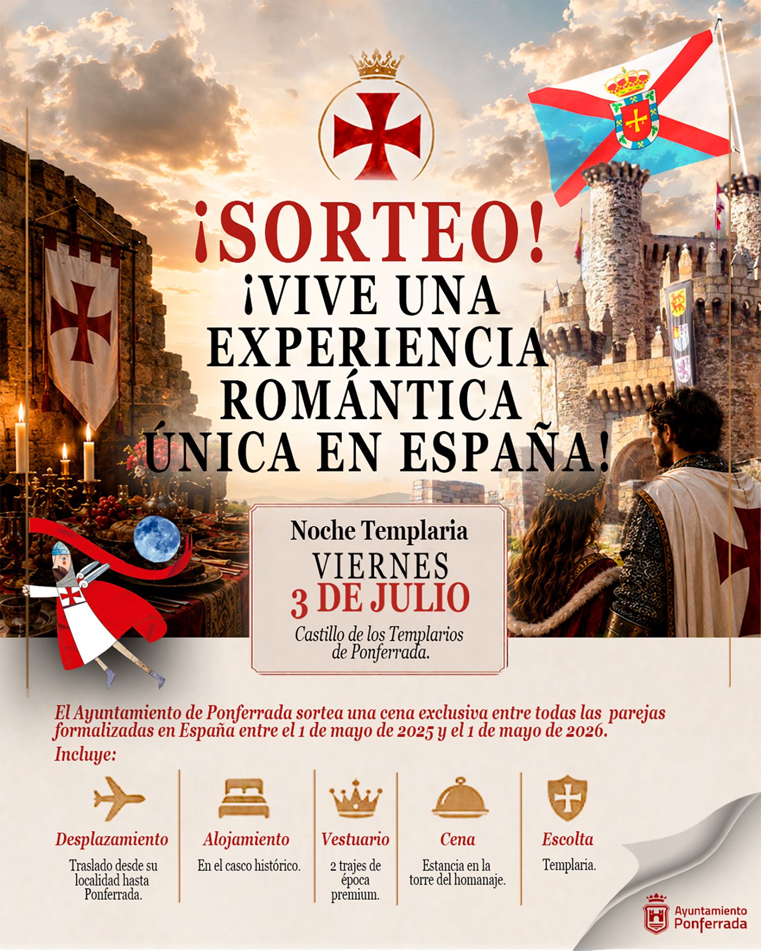 cartel I Cena Romántica Ponferrada cartel I Cena Romántica Ponferrada