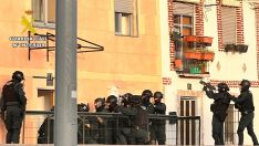 Imagen del operativo antidroga en Astorga