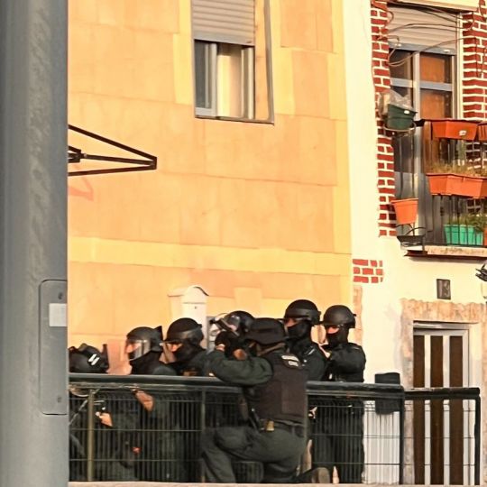 Imagen del operativo antidroga en Astorga