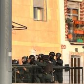 Imagen del operativo antidroga en Astorga