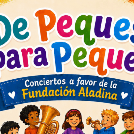 Cartel de conciertos solidarios Fundación Aladina