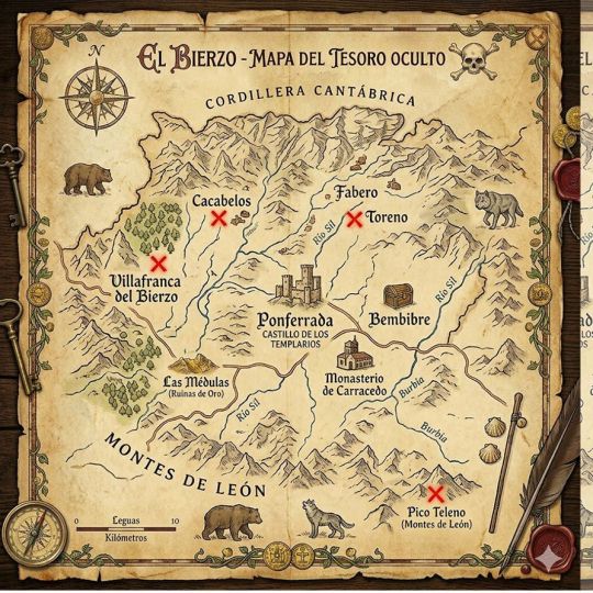 mapa tesoros bierzo mapa tesoros bierzo