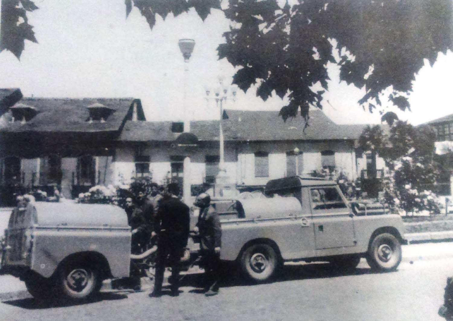 Primer coche de bomberos de Ponferrada Primer coche de bomberos de Ponferrada