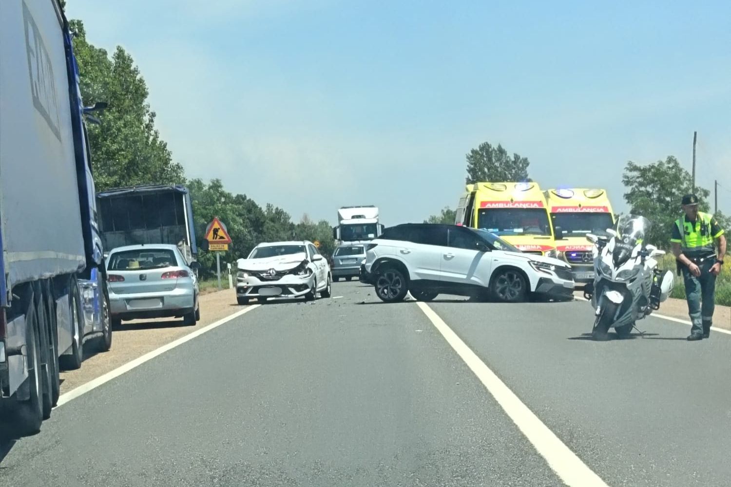 Accidente en Villadangos del Páramo | Cedida a InfoLeón