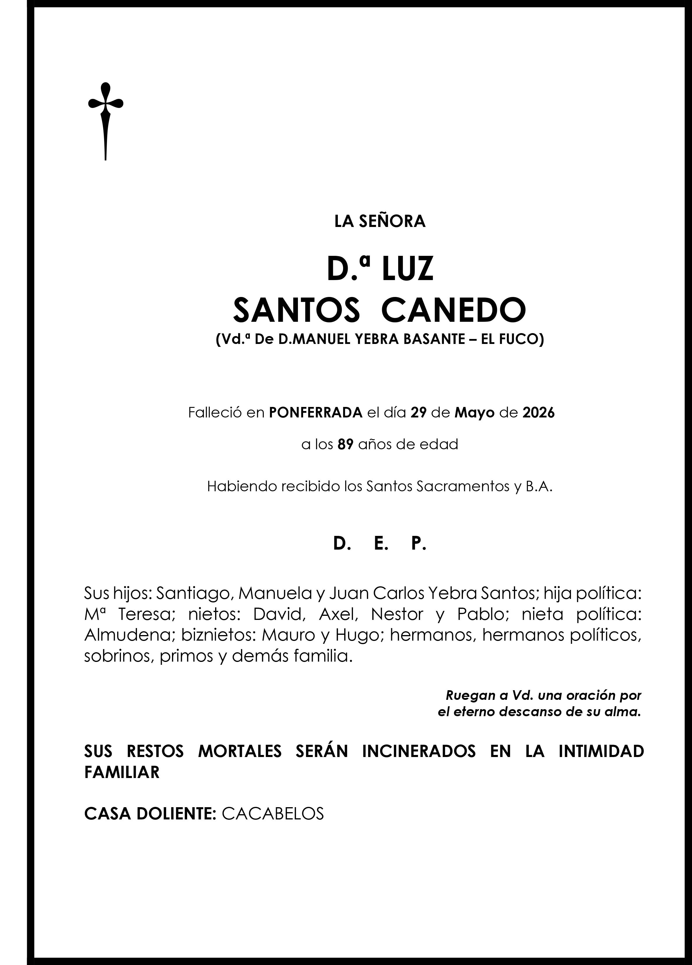 LUZ SANTOS CANEDO