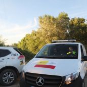Brágimo / ICAL . Dos mujeres mueren ahogadas en la presa de Baños de Cerrato (Palencia) al intentar rescatar a un niño de cinco años, en la imagen uno de furgonnes del instituto anatómico forense