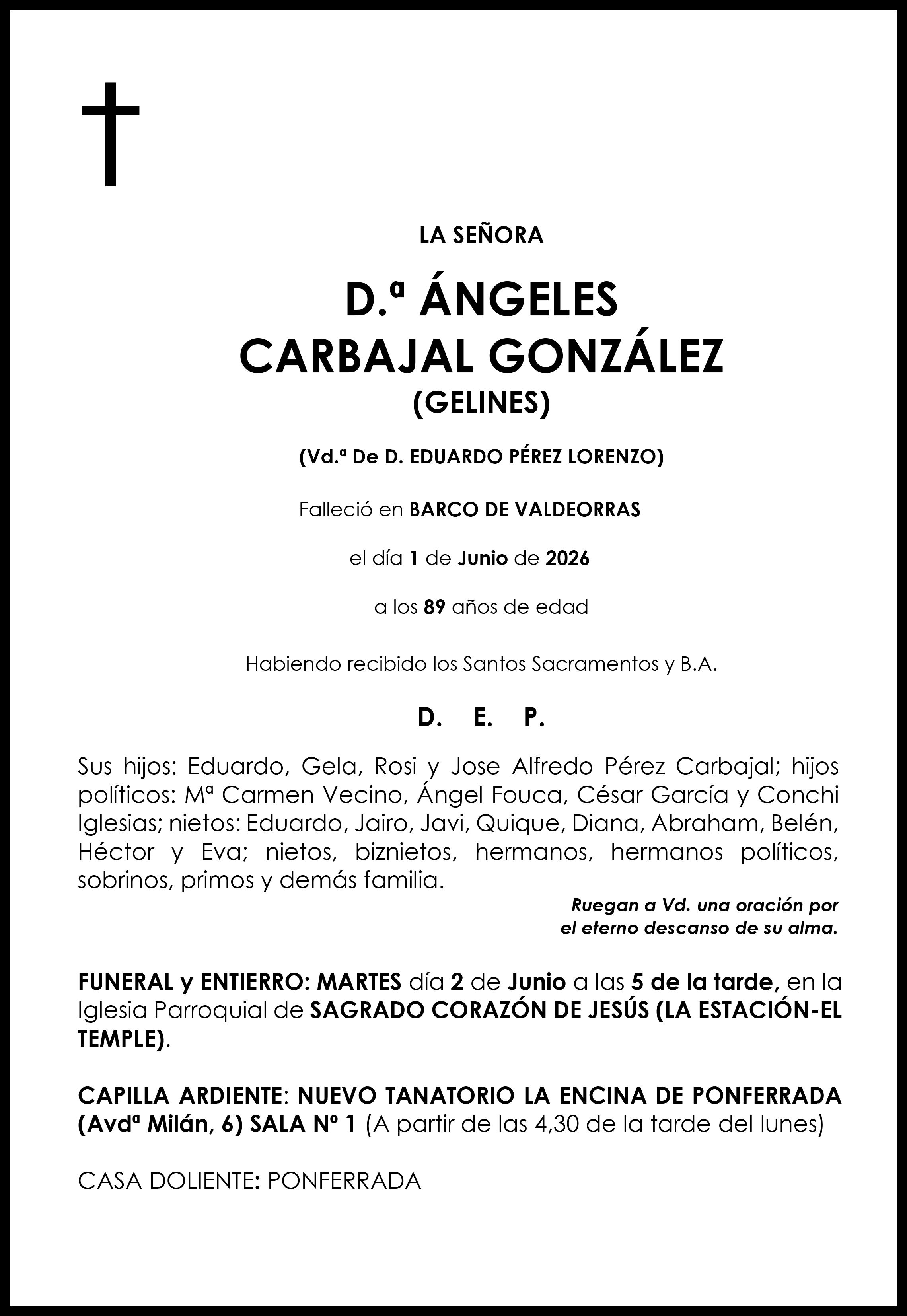 ÁNGELES CARBAJAL GONZÁLEZ