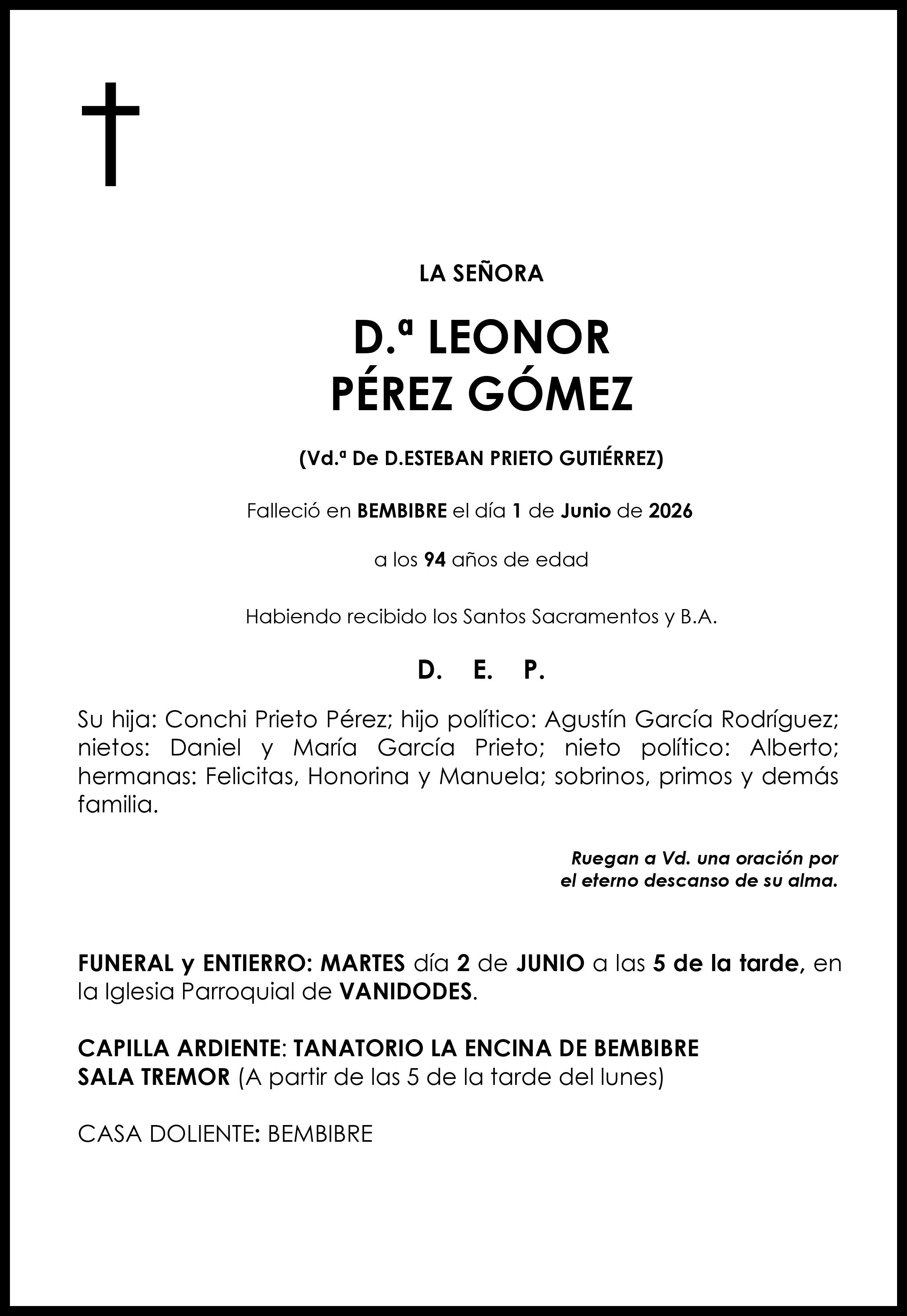 LEONOR PÉRE GÓMEZ