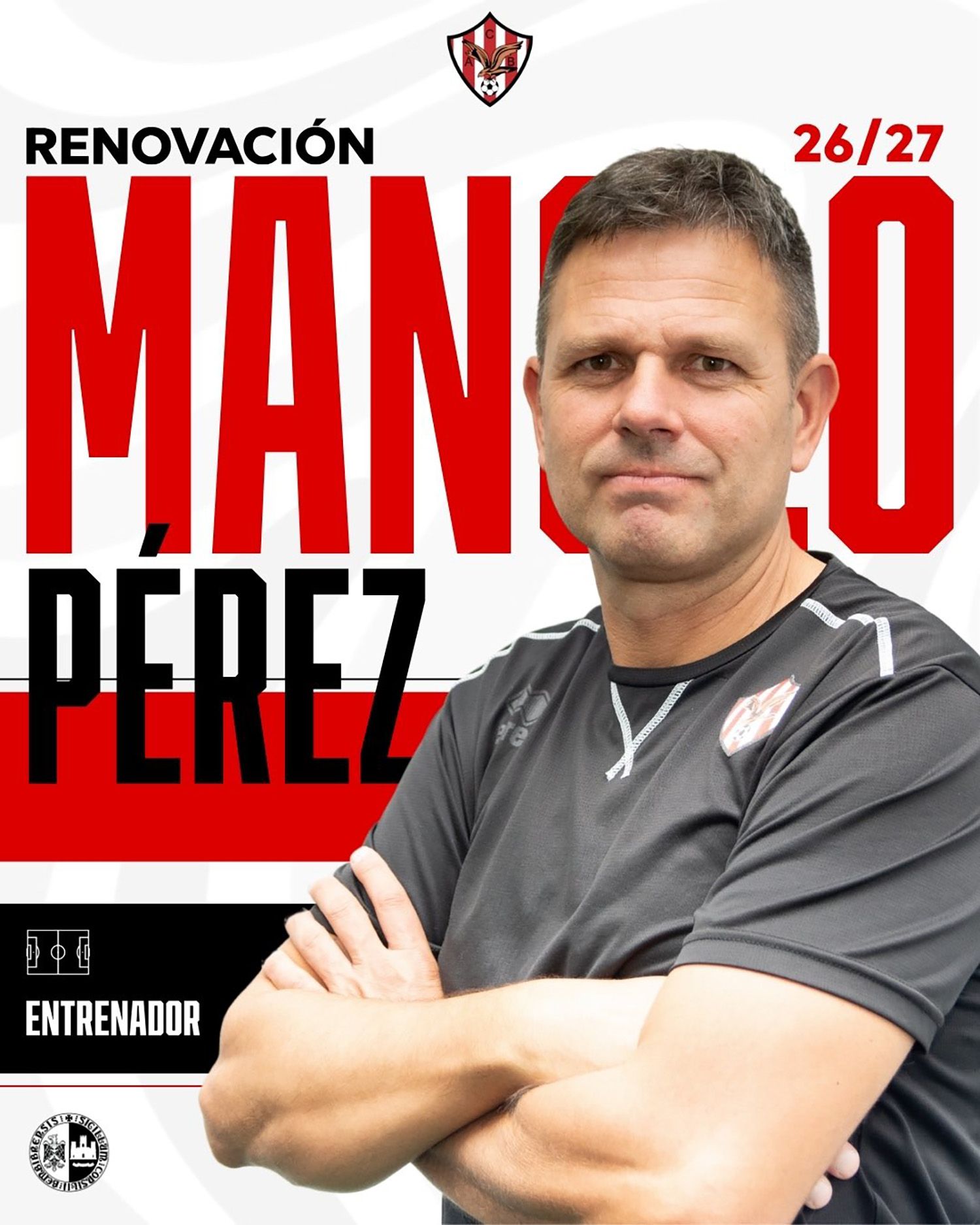Renovación de Manolo Pérez como entrenador del Atlético Bembibre