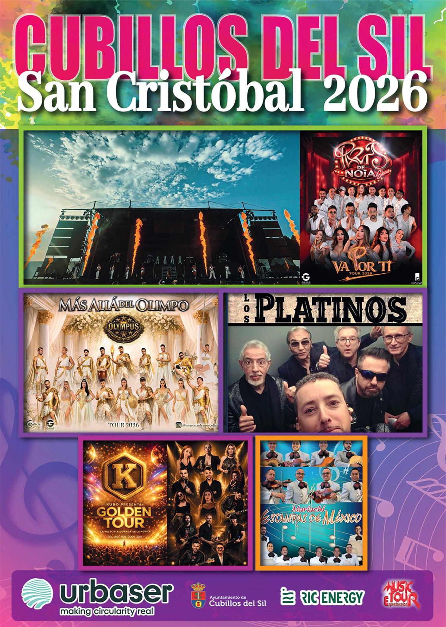 Actuaciones musicales de las fiestas de Cubillos del Sil