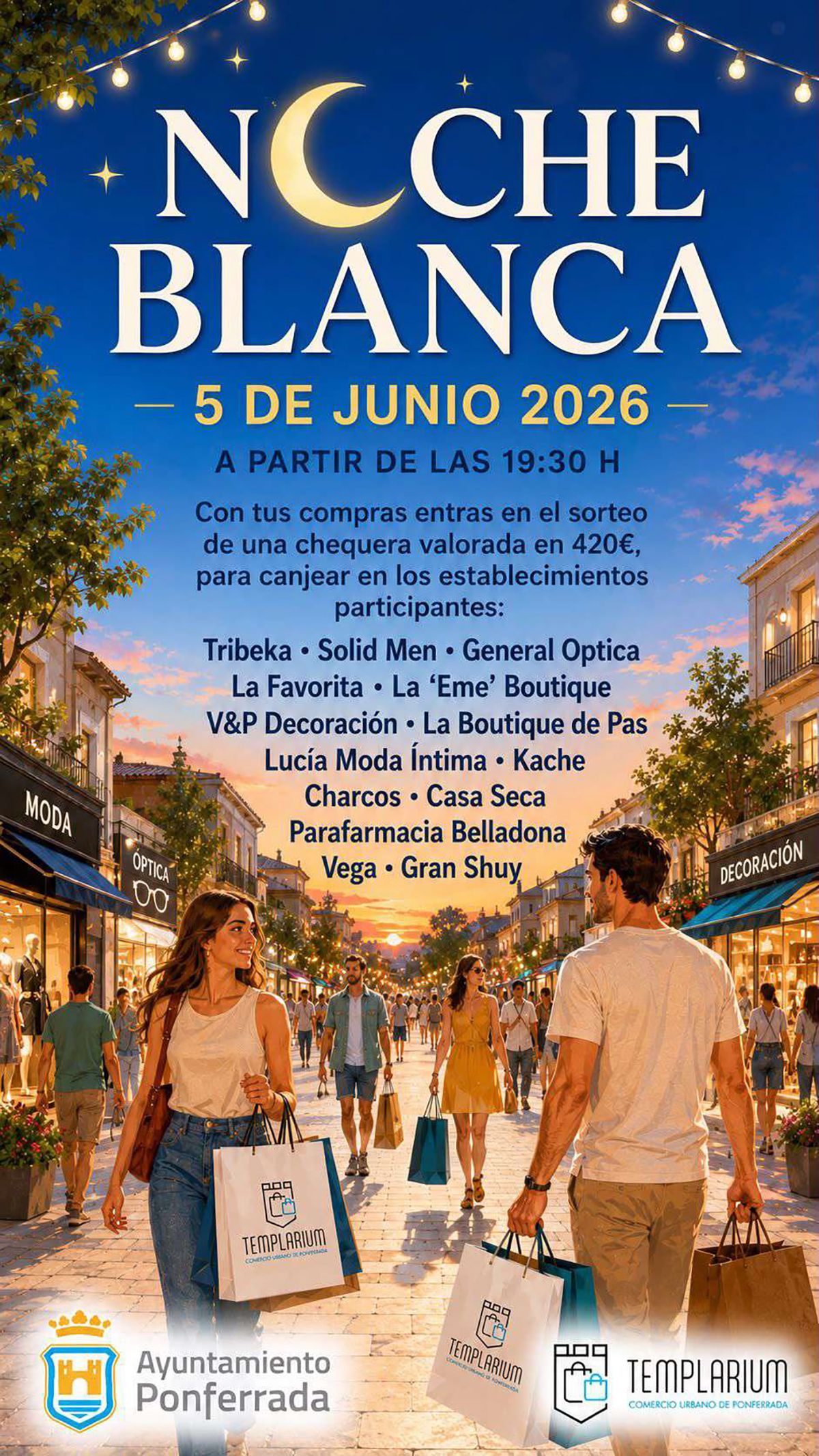 Cartel de la Noche Blanca de Ponferrada Cartel de la Noche Blanca de Ponferrada