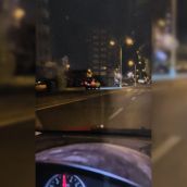 Coche circulando en sentido contrario en Ponferrada Coche circulando en sentido contrario en Ponferrada