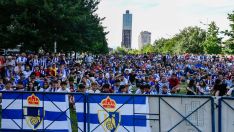 La afición de la Ponferradina en La Rosaleda (70)