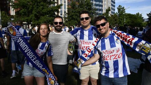 La afición de la Ponferradina en La Rosaleda (95)