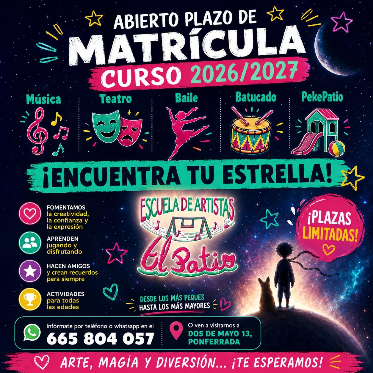 Abierto el plazo de matrícula en El Patio Abierto el plazo de matrícula en El Patio