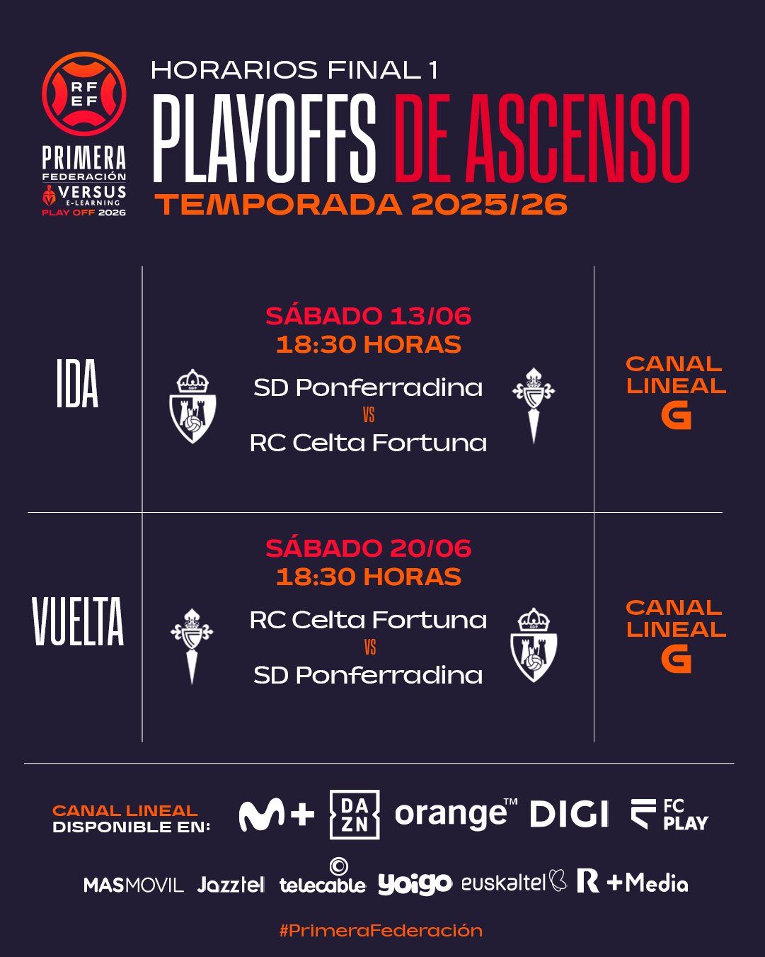 fechas de la final de play off ascenso a Segunda
