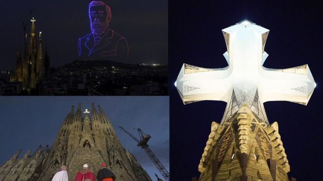 El Papa bendice la Sagrada Familia de Barcelona El Papa bendice la Sagrada Familia de Barcelona