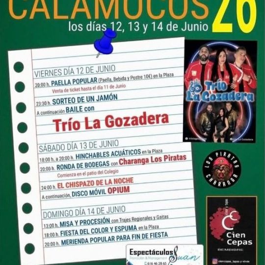 fiestas de calamocos 2026 fiestas de calamocos 2026