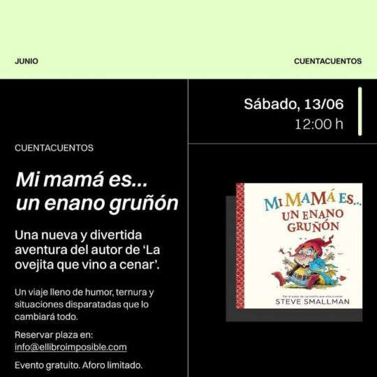 Cuentacuentos en El Libro Imposible Cuentacuentos en El Libro Imposible