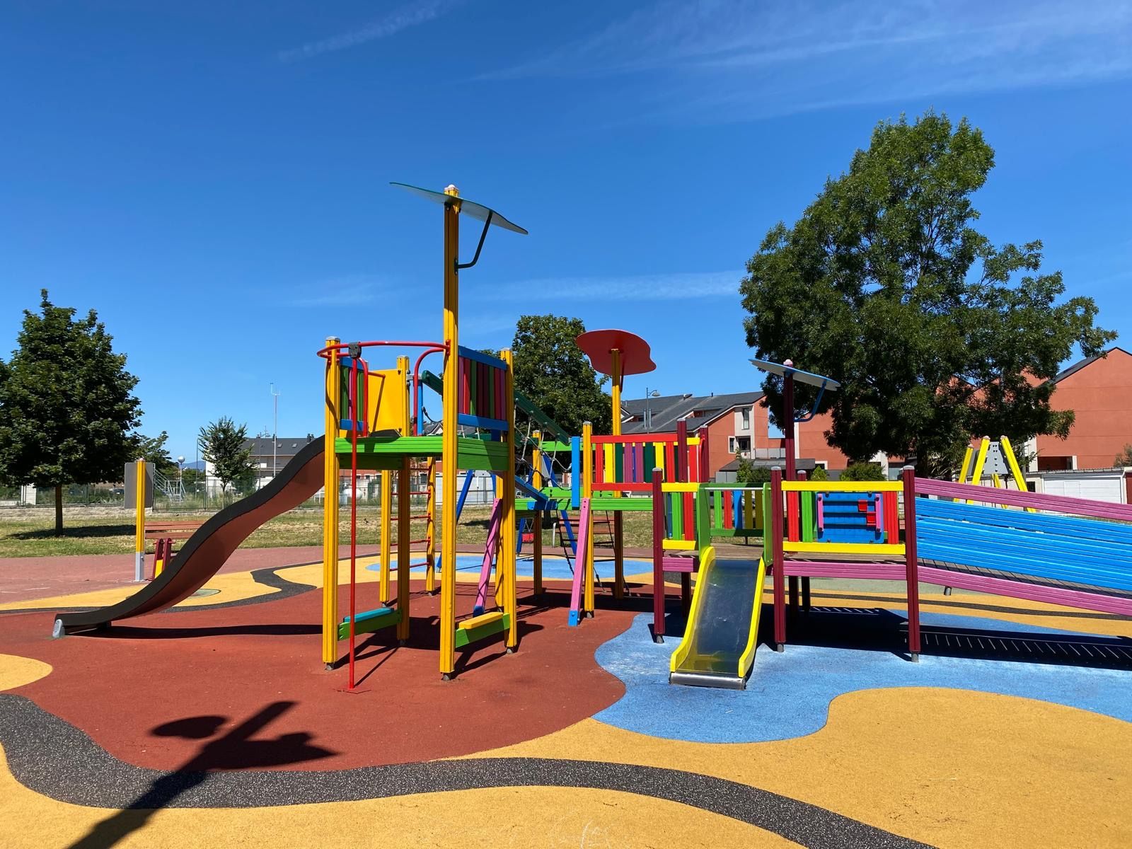 Imagen actual del parque de Compostilla, tras la obra de reparación Imagen actual del parque de Compostilla, tras la obra de reparación