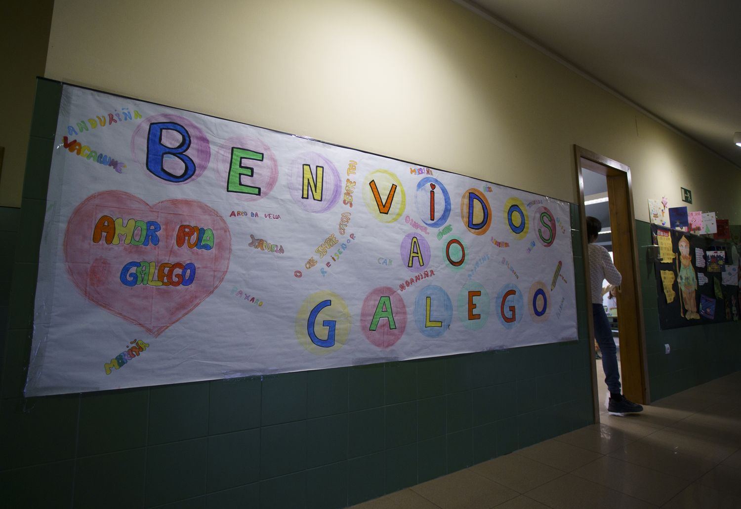 Aula de gallego en el colegio García Yebra de Ponferrada | César Sánchez / ICAL Aula de gallego en el colegio García Yebra de Ponferrada | César Sánchez / ICAL