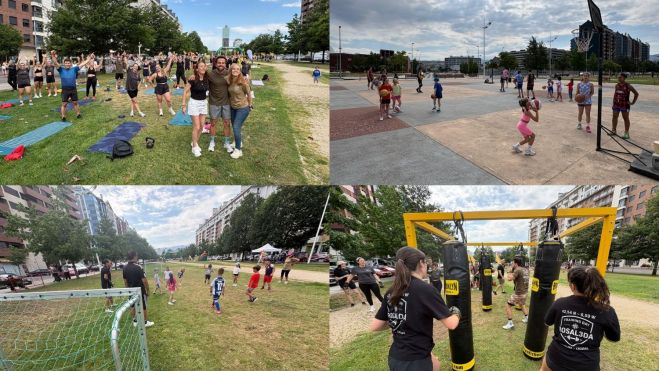 Rosaleda y Deportiva: El barrio ponferradino disfrutó de boxeo, spninning, baloncesto, rubgy... para todas las edades Rosaleda y Deportiva: El barrio ponferradino disfrutó de boxeo, spninning, baloncesto, rubgy... para todas las edades