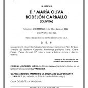 MARÍA OLIVA BODELÓN CARBALLO MARÍA OLIVA BODELÓN CARBALLO