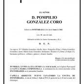 POMPILIO GONZÁLEZ CORO POMPILIO GONZÁLEZ CORO