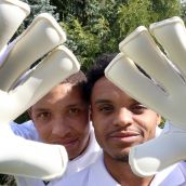 Ivanildo Rodrígues y Raly Selson Cabral , de origen caboverdiano e integrantes de la selección Castilla y León UEFA | Rubén Cacho/ICAL 