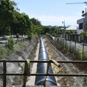 Obras de renovación del Canal bajo del Bierzo | Foto: Dani Merino, InfoBierzo 