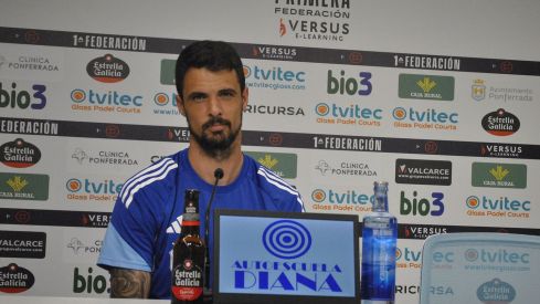 El jugador de la Ponferradina, Erik Morán El jugador de la Ponferradina, Erik Morán