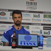 El jugador de la Ponferradina, Erik Morán