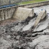 Río Meruelo a su paso por Molinaseca