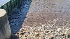El arrastre de lodos en el río Boeza pone en alerta a La Ribera de Folgoso ante la posibilidad de que las reservas de agua se agoten en poco tiempo