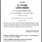 FLORA LÓPEZ NÚÑEZ