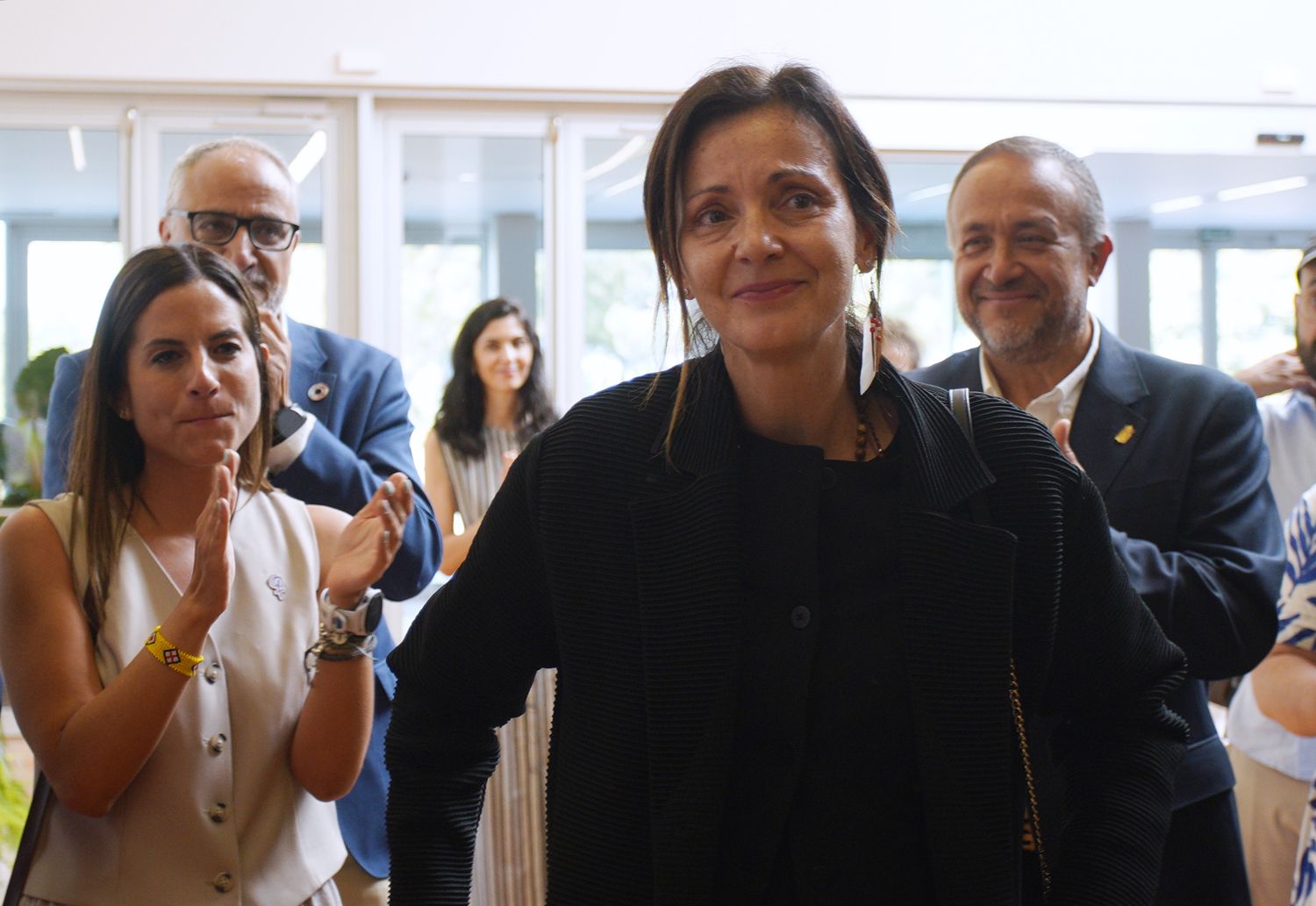 Nevenka en Jornada Justicia, voces y memoria de la violencia sistémica a la reparación, en Ponferrada | Foto: César Sánchez, ICAL (4)