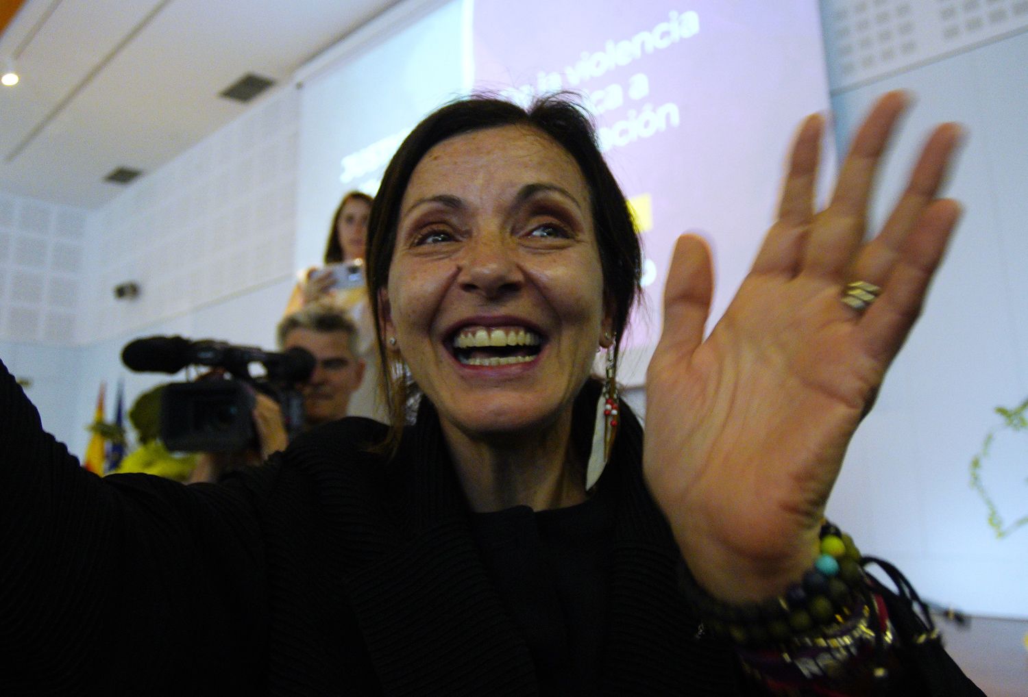 Nevenka en Jornada Justicia, voces y memoria de la violencia sistémica a la reparación, en Ponferrada | Foto: César Sánchez, ICAL (6)