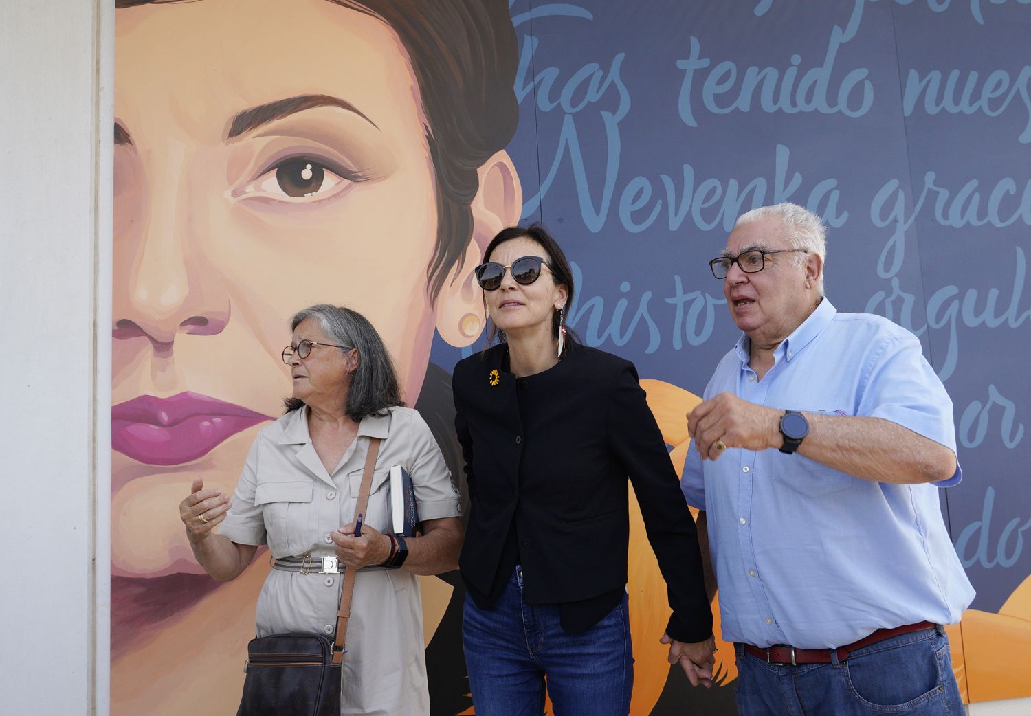 Inauguración del mural de Nevenka en la Térmica Cultural de Ponferrada | Foto: César Sánchez, ICAL (5)