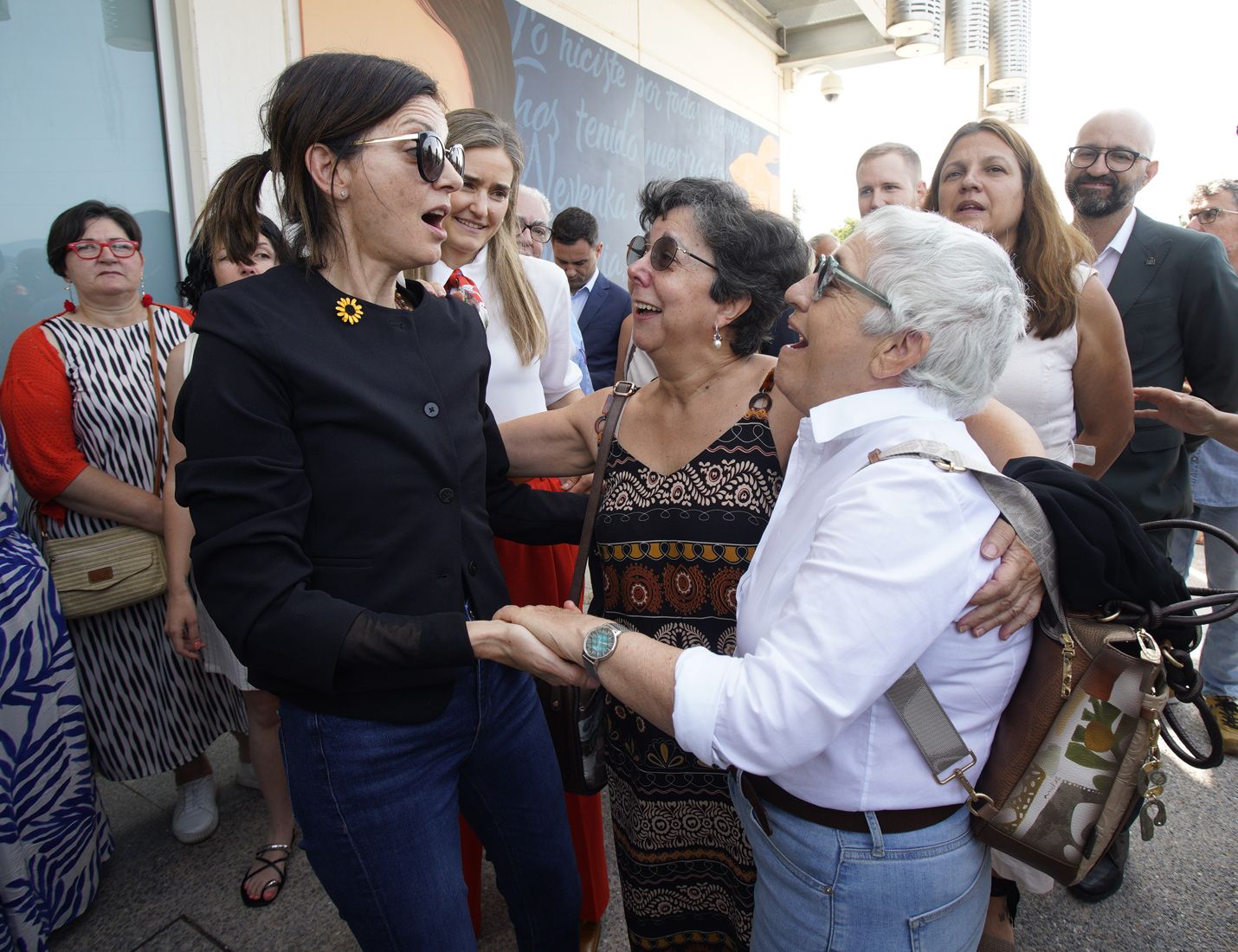 Inauguración del mural de Nevenka en la Térmica Cultural de Ponferrada | Foto: César Sánchez, ICAL (7)