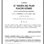 MARÍA DEL PILAR PLACER GÓMEZ
