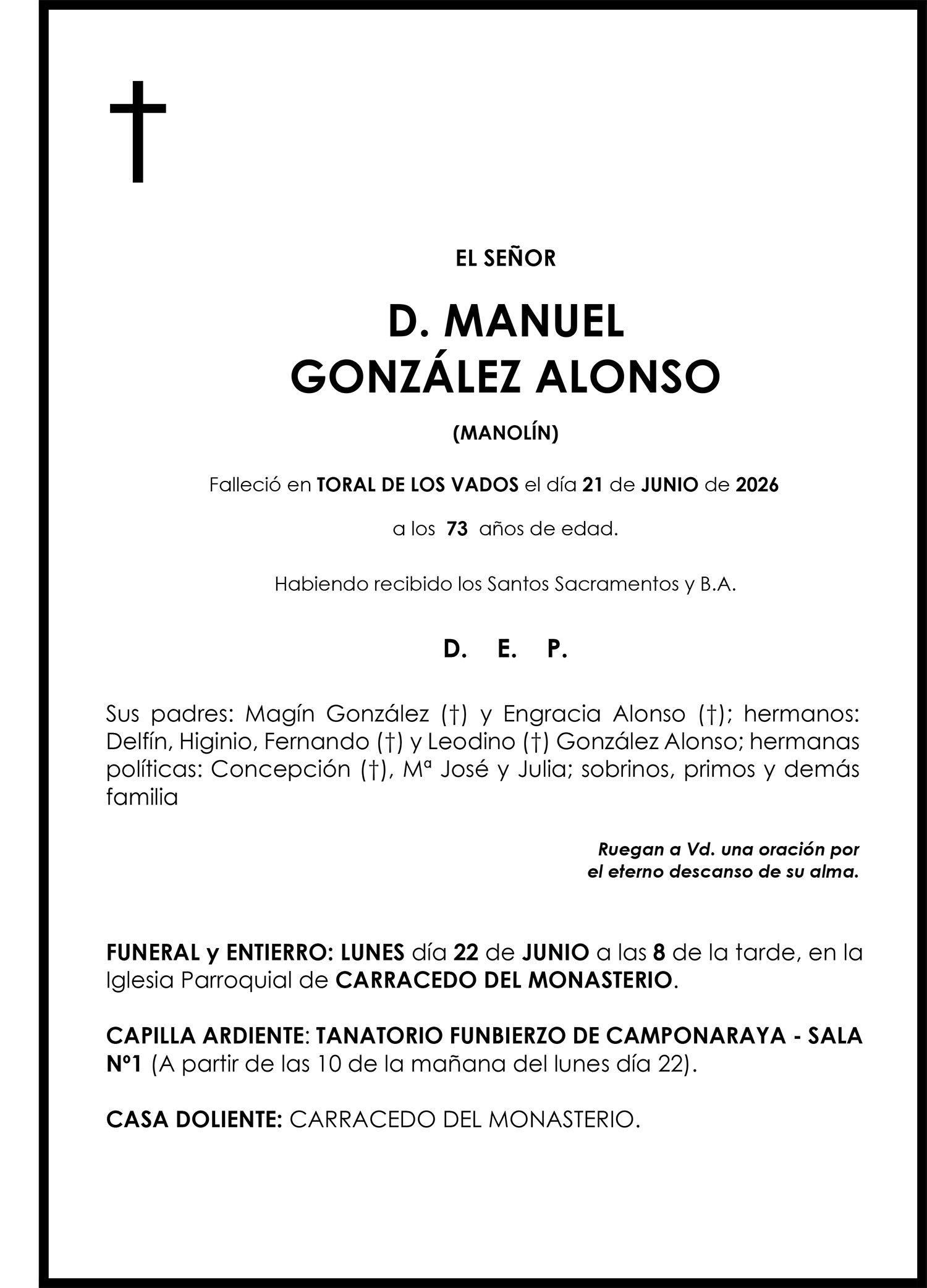 MANUEL GONZÁLEZ ALONSO (MANOLÍN)
