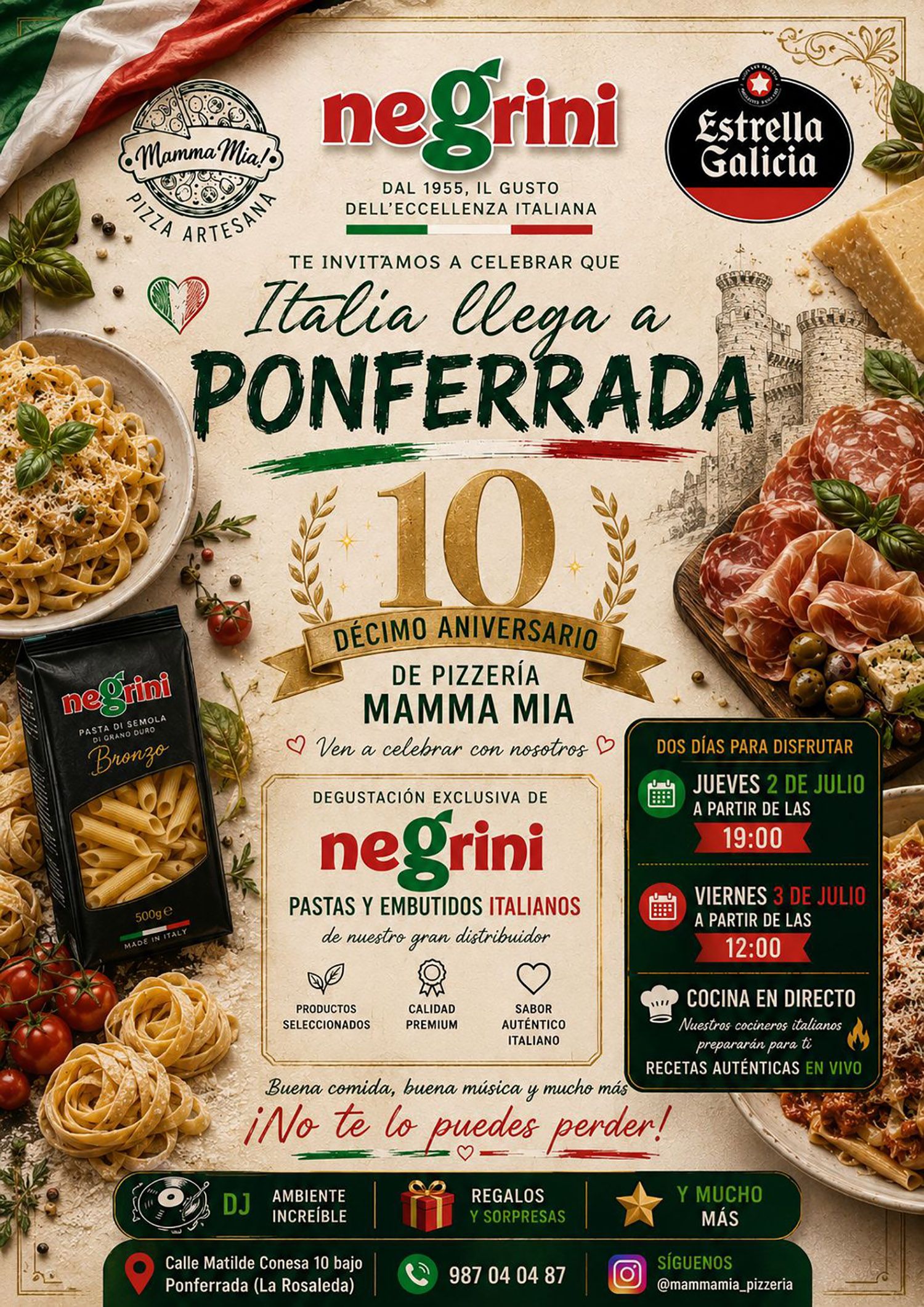 Aniversario Pizzeria Mamma Mia Ponferrada Aniversario Pizzeria Mamma Mia Ponferrada