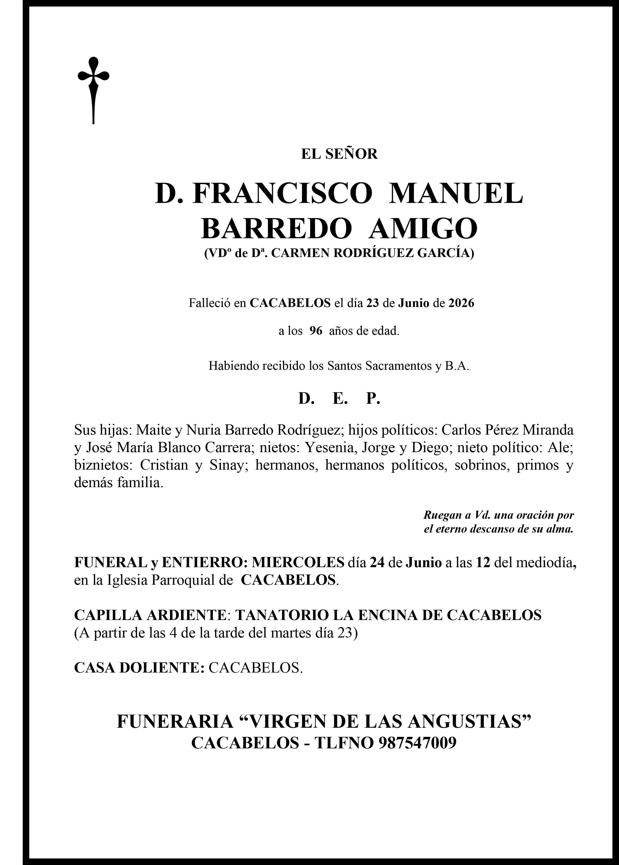 FRANCISCO MANUEL BARREDO AMIDO