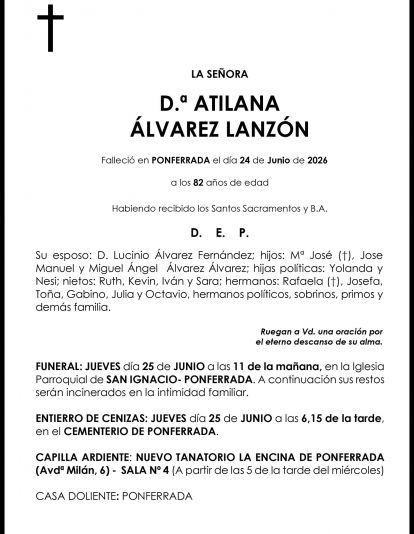ATILANA ÁLVAREZ LANZÓN