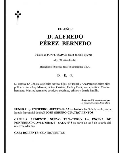 ALFREDO  PÉREZ  BERNEDO 
