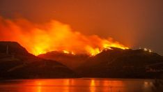 Incendio de Congosto desde el embalse Cedida a InfoBierzo