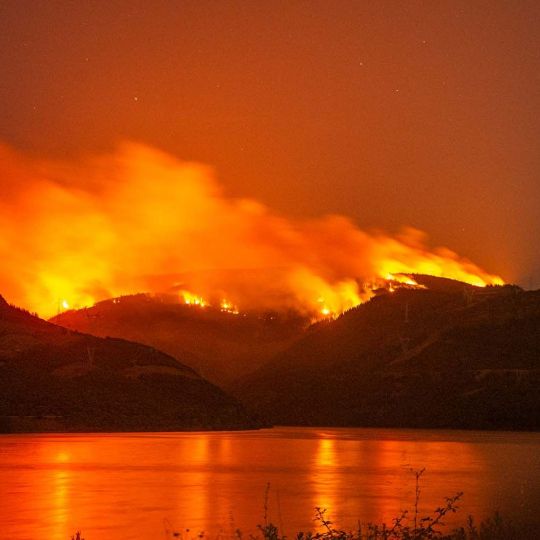 Incendio de Congosto desde el embalse Cedida a InfoBierzo