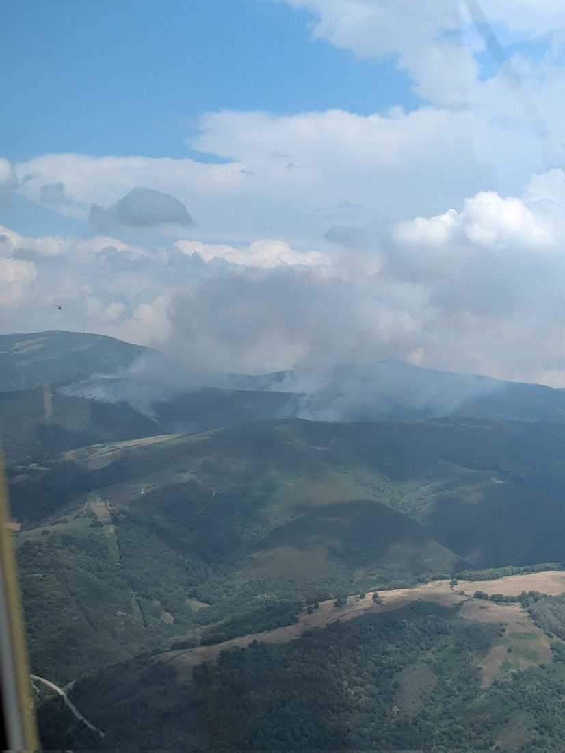 Incendio en Vega de Valcarce